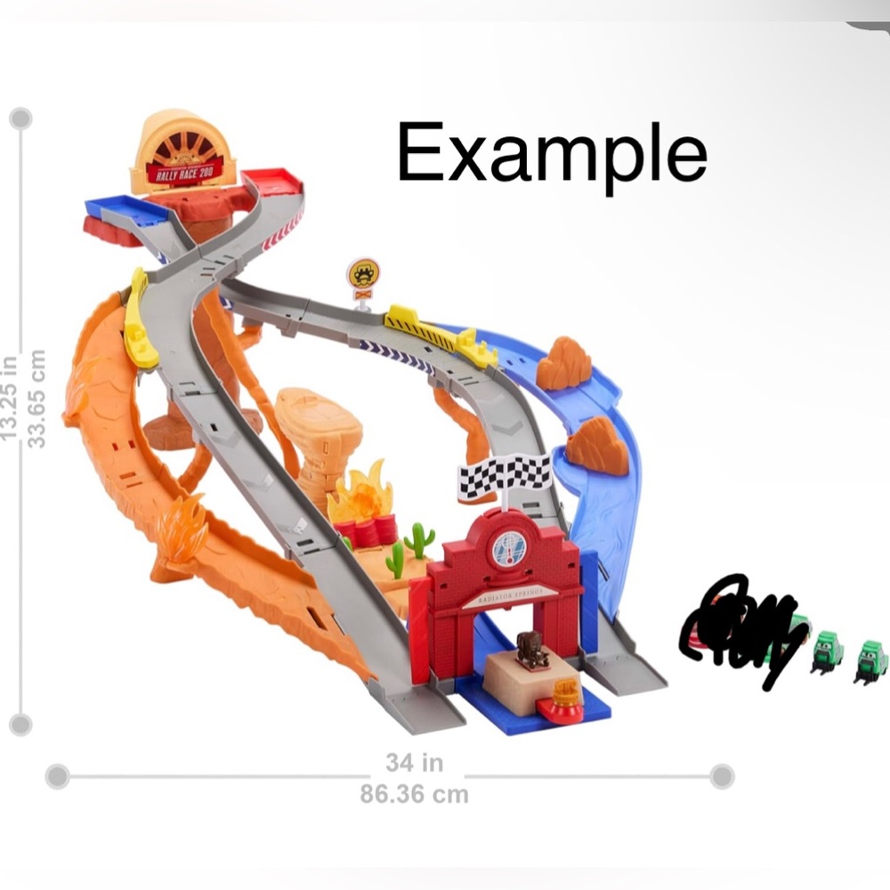 Disney Cars Rally Race 200 Track Playset ❣️Ship Alone❣️ - Picture 3 of 14